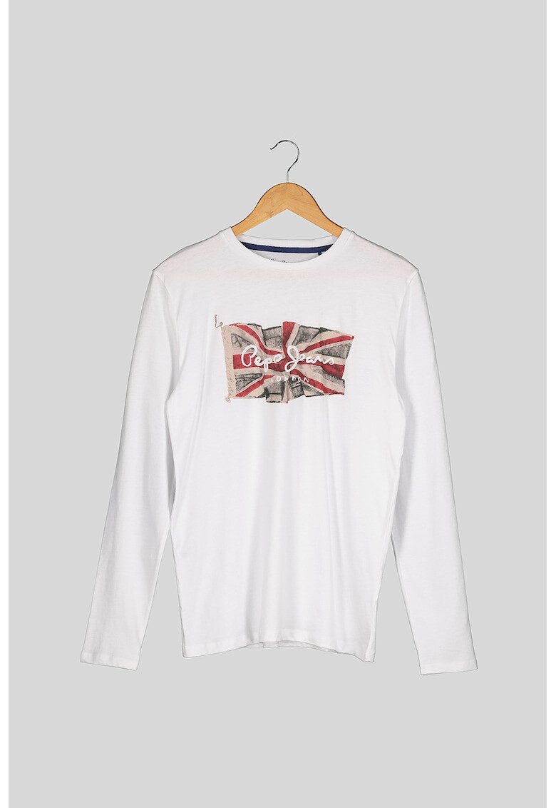 Pepe Jeans London Bluza din jerseu cu imprimeu steag UK - Pled.ro