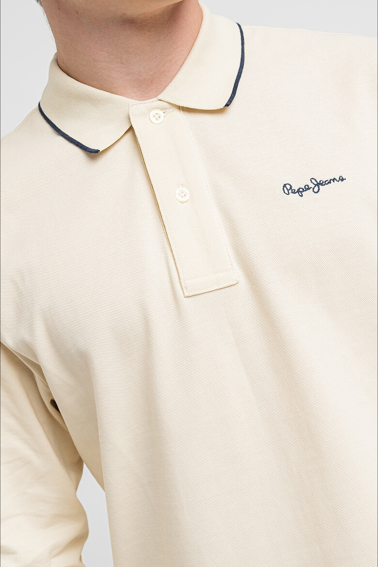 Pepe Jeans London Bluza polo de bumbac - Pled.ro