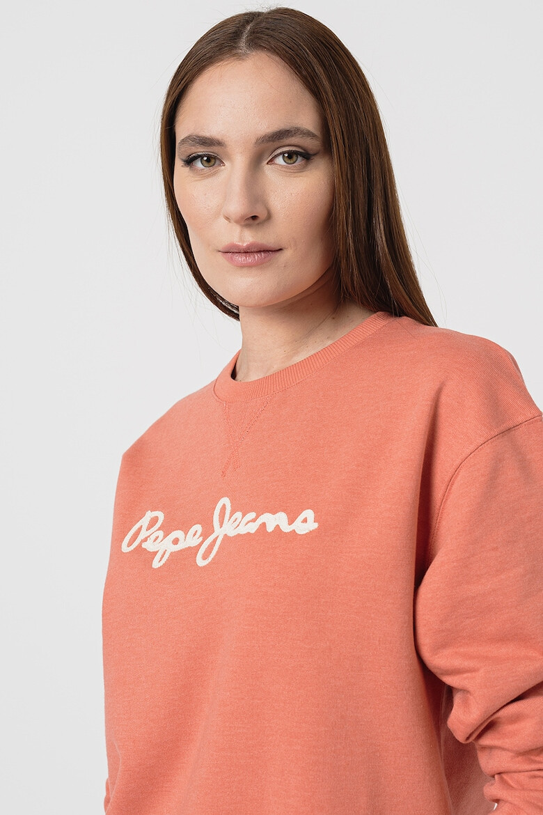 Pepe Jeans London Bluza sport cu aplicatie logo din material terry - Pled.ro