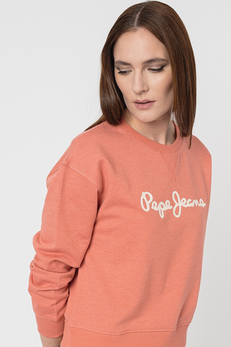 Pepe Jeans London Bluza sport cu aplicatie logo din material terry - Pled.ro