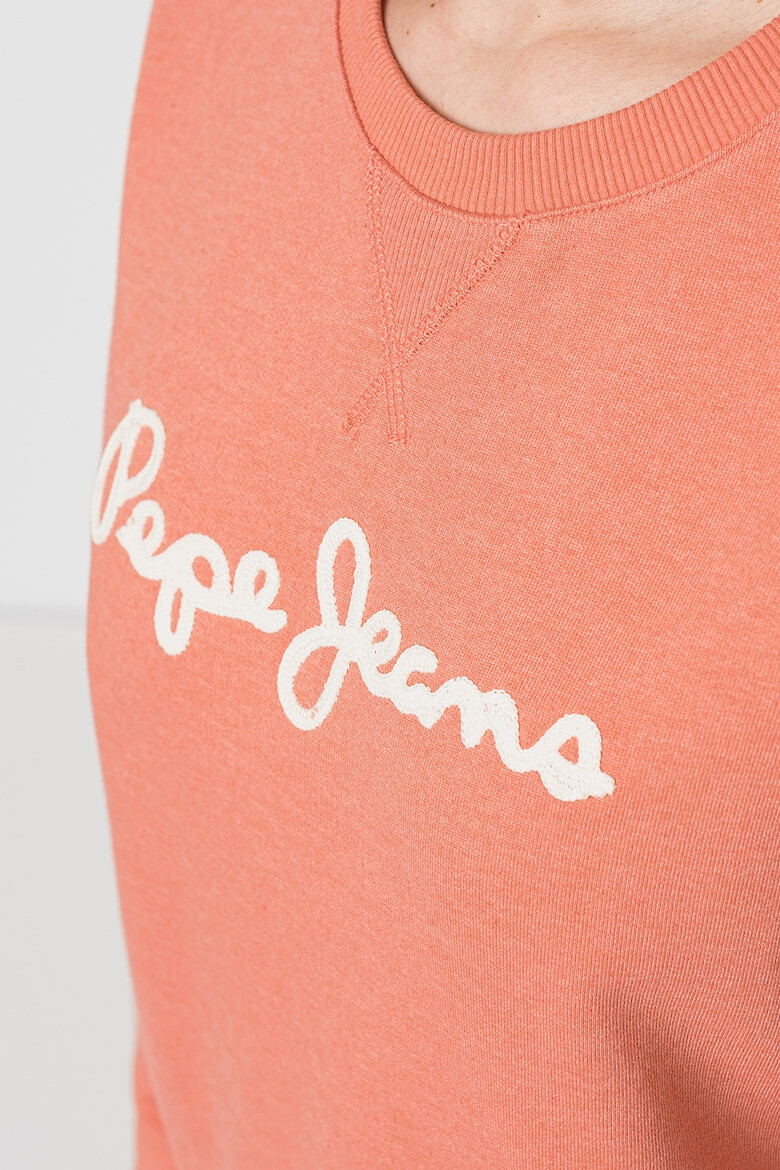 Pepe Jeans London Bluza sport cu aplicatie logo din material terry - Pled.ro