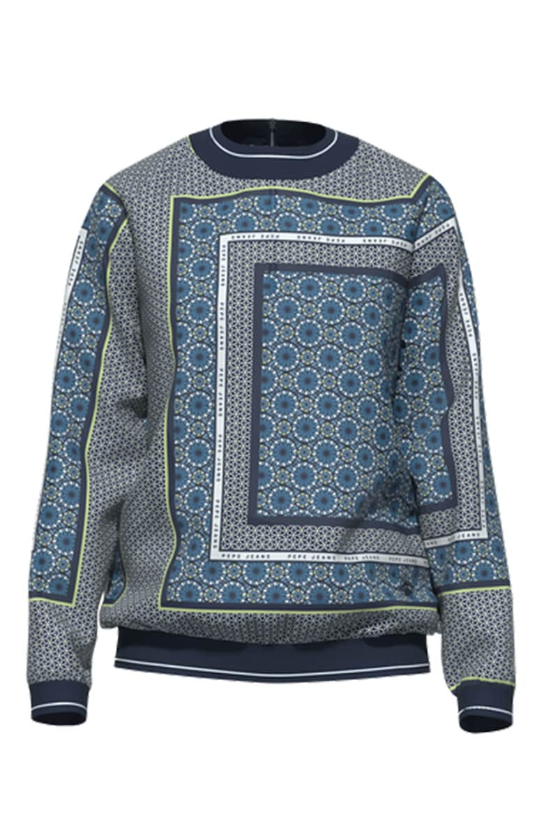 Pepe Jeans London Bluza sport cu decolteu la baza gatului si model abstract - Pled.ro