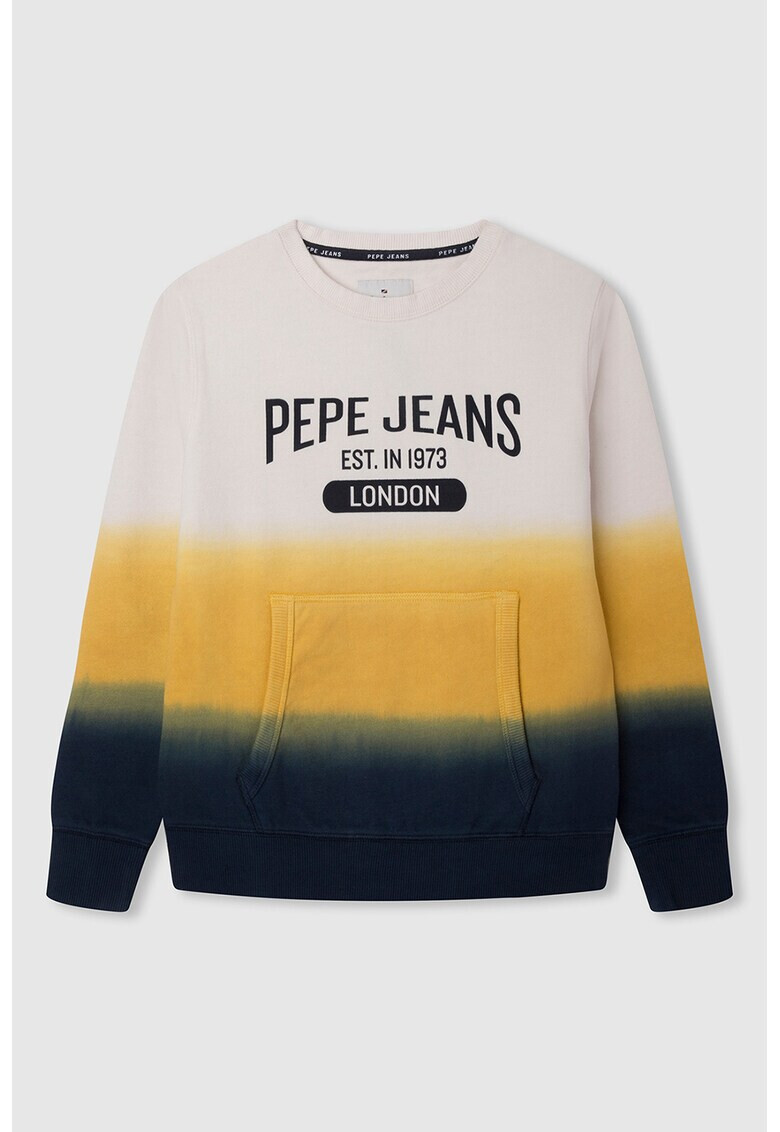 Pepe Jeans London Bluza sport cu imprimeu si buzunar kangaroo - Pled.ro