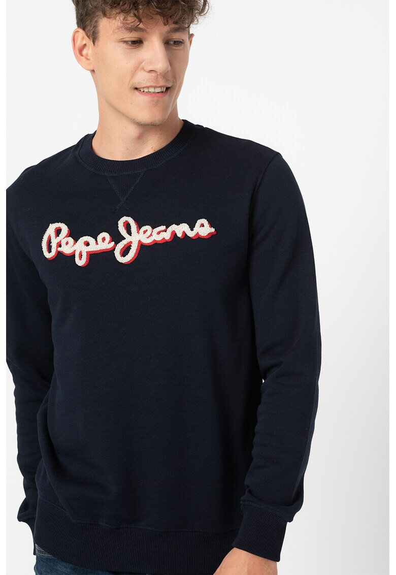 Pepe Jeans London Bluza sport cu logo din material terry Lamont - Pled.ro