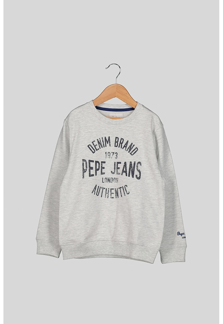 Pepe Jeans London Bluza sport cu logo si text Paul - Pled.ro