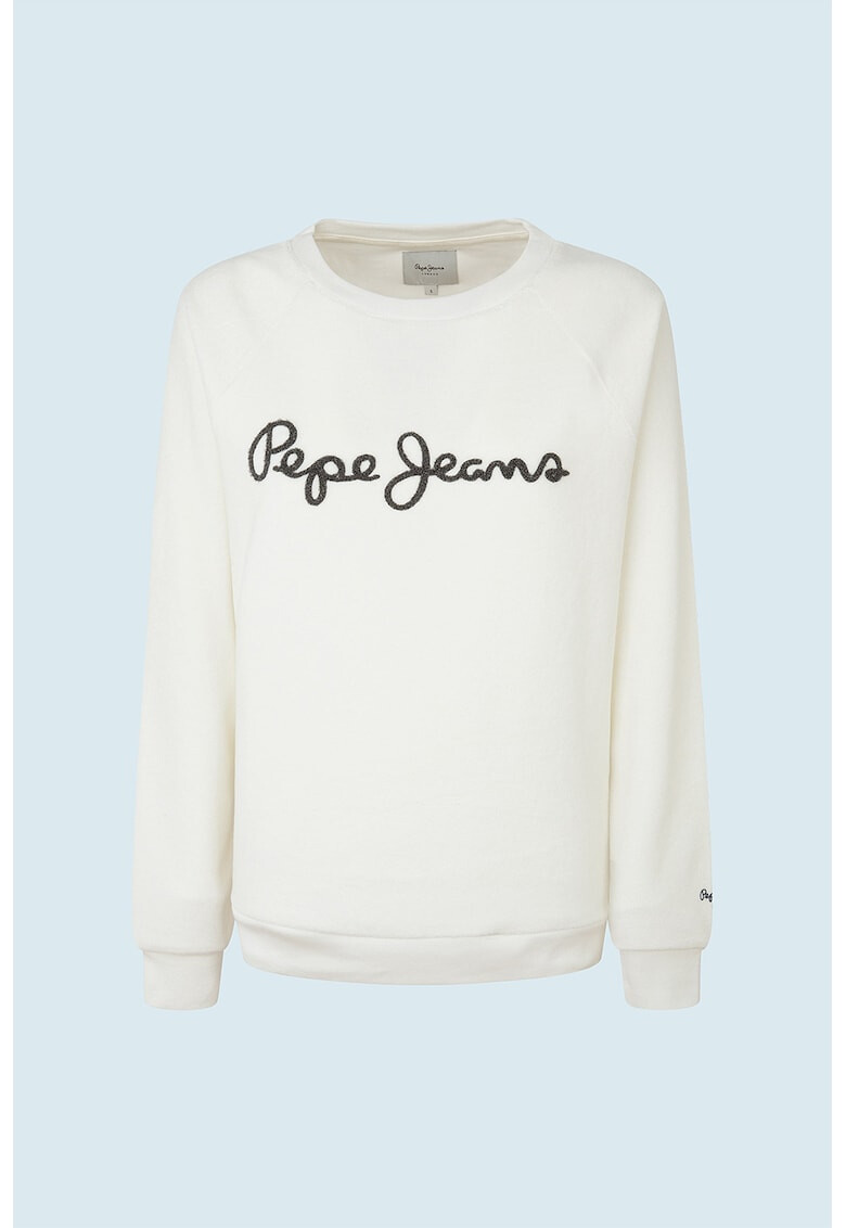 Pepe Jeans London Bluza sport cu maneci raglan si aplicatie cu logo - Pled.ro