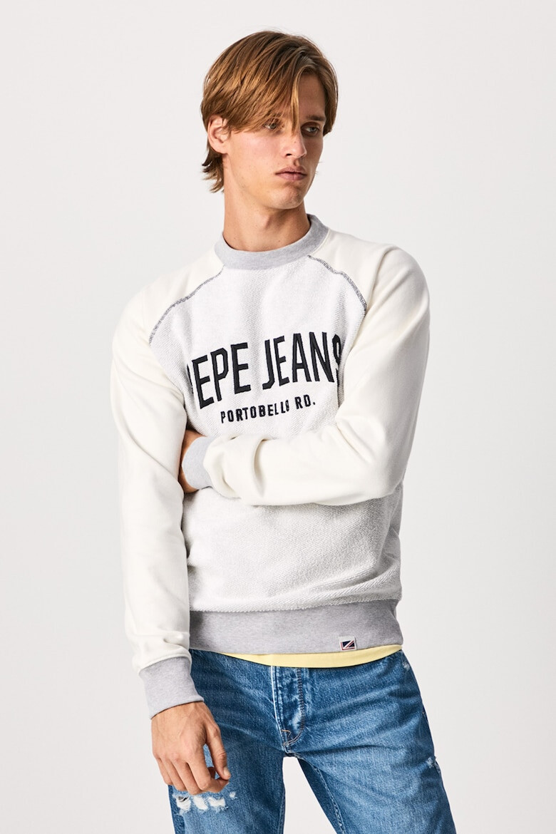 Pepe Jeans London Bluza sport de bumbac cu imprimeu logo supradimensionat - Pled.ro