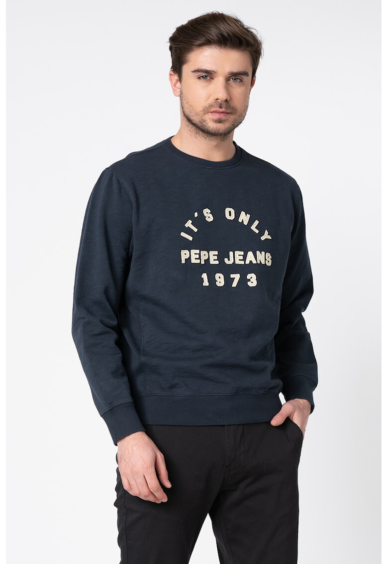 Pepe Jeans London Bluza sport regular fit cu aplicatie logo Arnold - Pled.ro