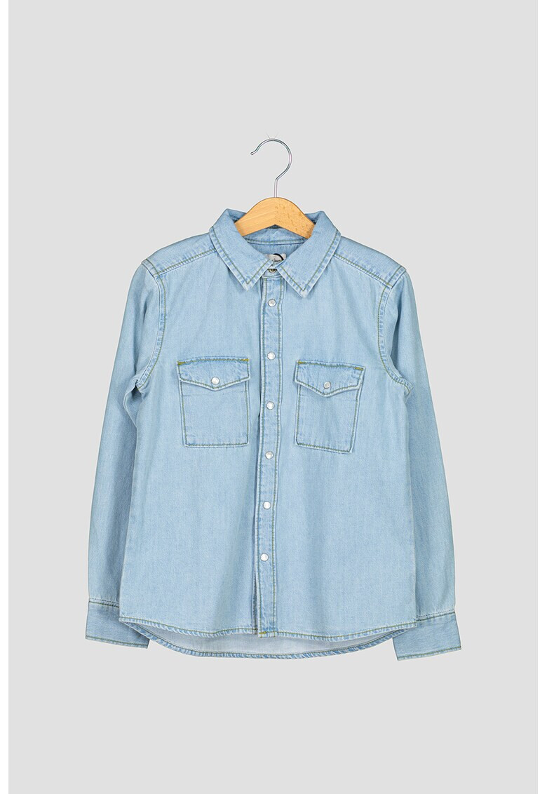 Pepe Jeans London Camasa din chambray cu buzunare cu clapa - Pled.ro