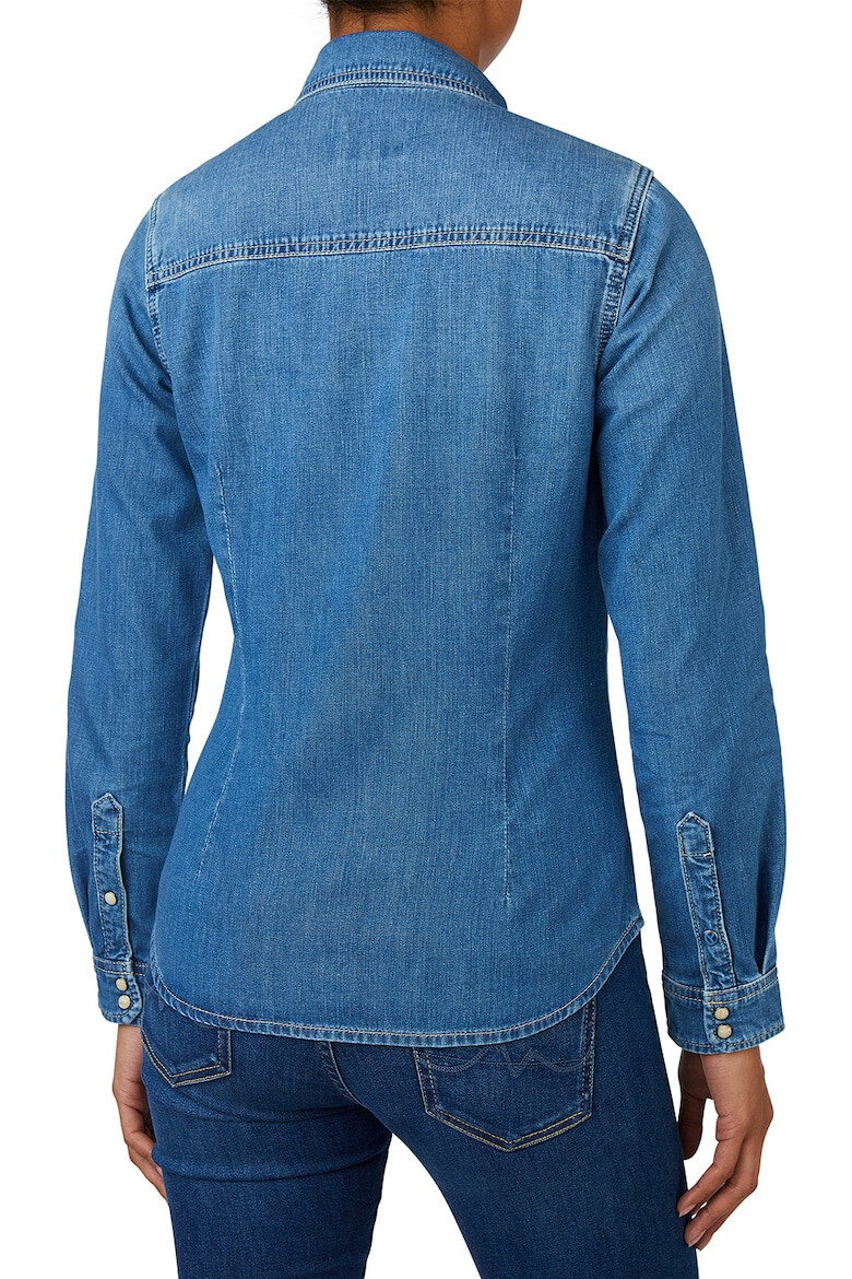 Pepe Jeans London Camasa din chambray cu maneci lungi - Pled.ro