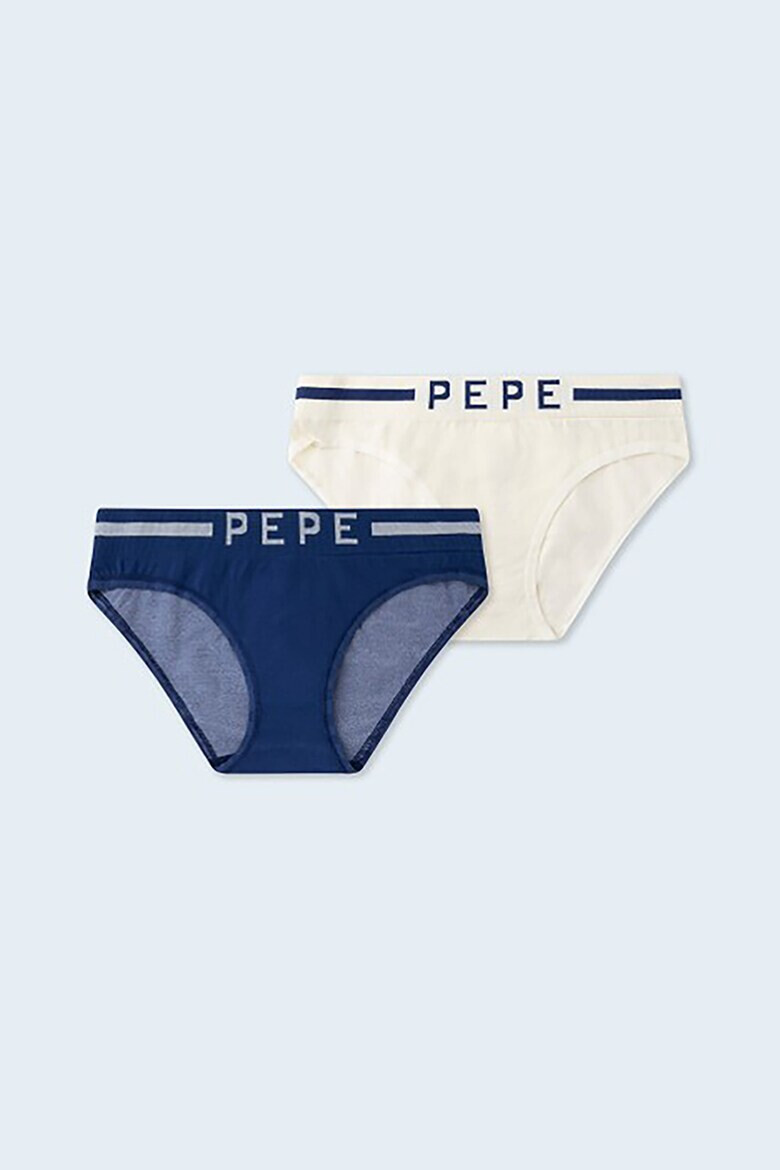 Pepe Jeans London Chiloti cu banda cu imprimeu logo - 2 perechi - Pled.ro