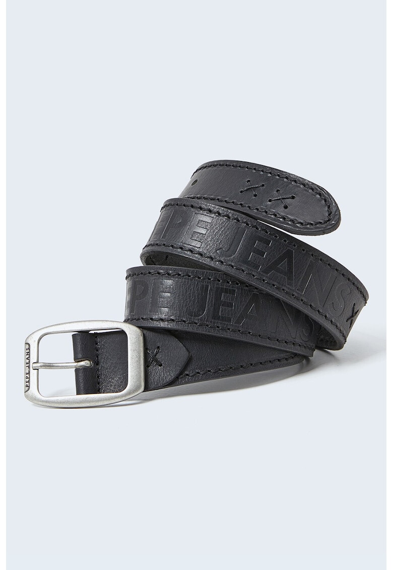 Pepe Jeans London Curea de piele cu detaliu logo stantat Tom - Pled.ro