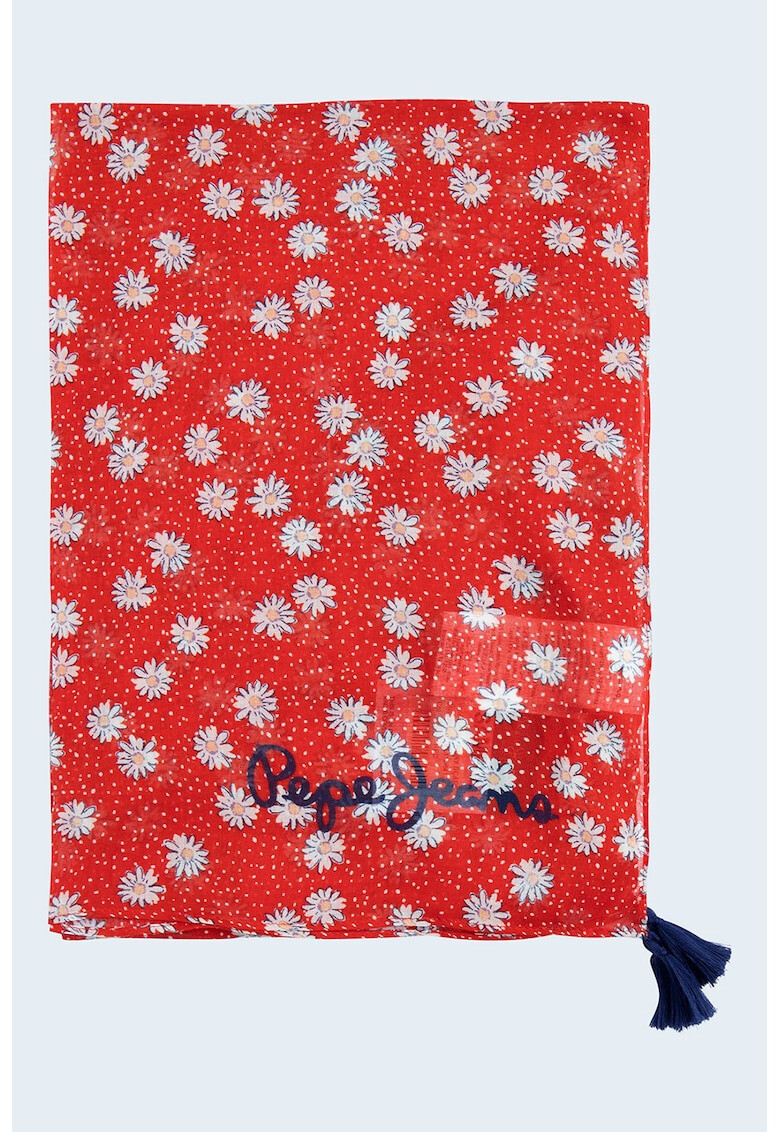 Pepe Jeans London Esarfa patrata cu imprimeu floral Rory - Pled.ro