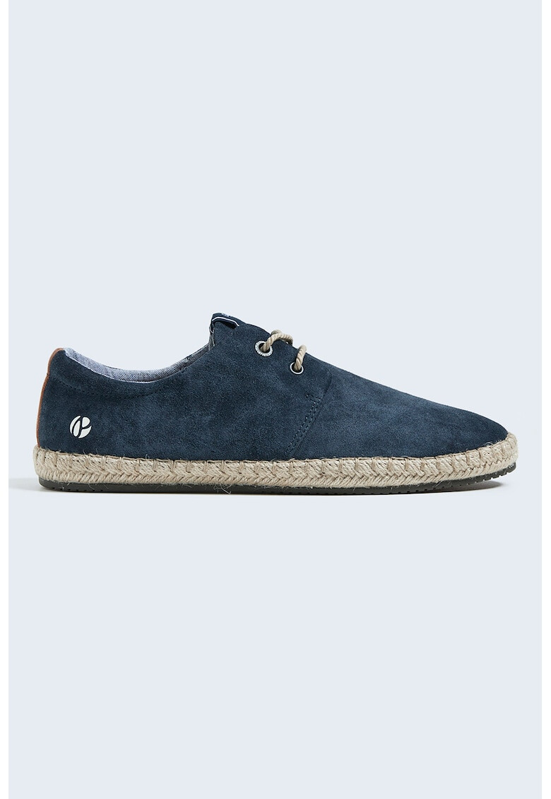 Pepe Jeans London Pantofi tip espadrile de piele intoarsa - Pled.ro