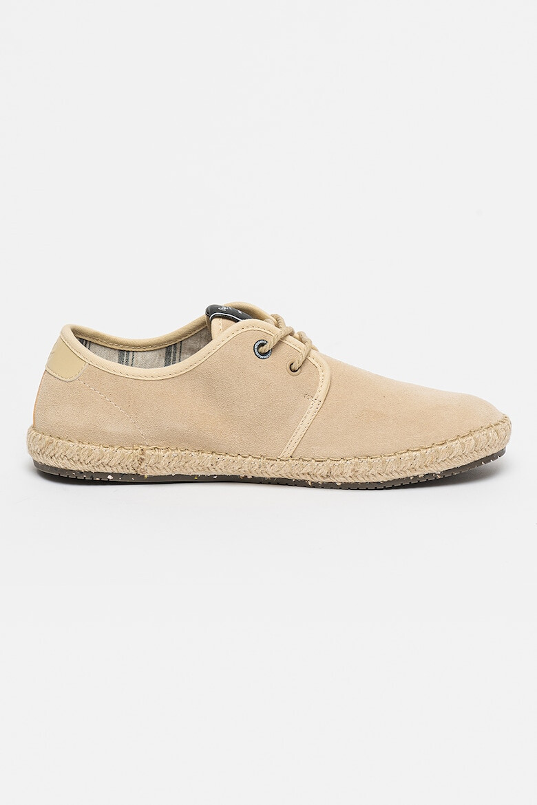 Pepe Jeans London Espadrile de piele intoarsa cu varf rotund - Pled.ro