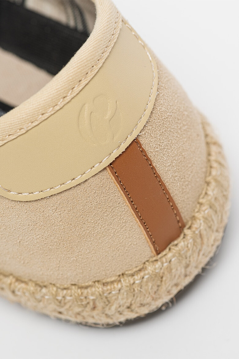 Pepe Jeans London Espadrile de piele intoarsa cu varf rotund - Pled.ro