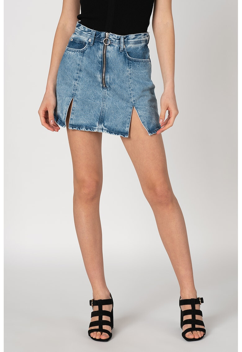 Pepe Jeans London Fusta de denim Dua Lipa Emilia - Pled.ro