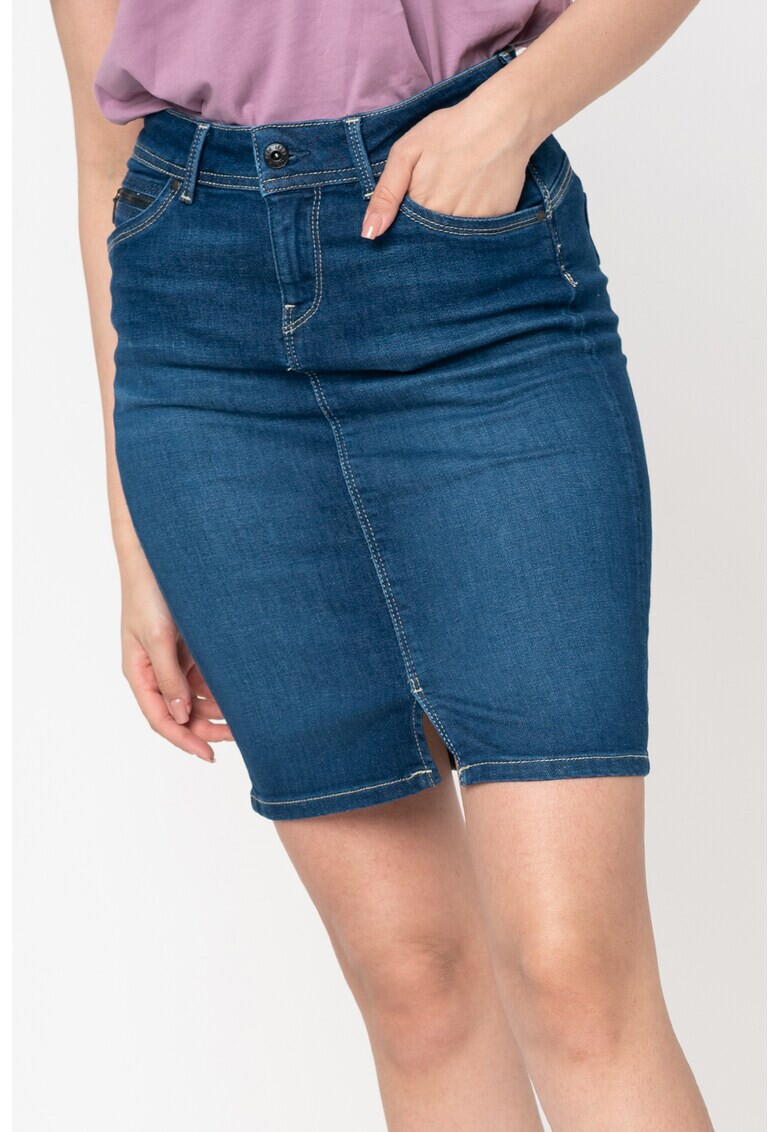 Pepe Jeans London Fusta de denim Taylor - Pled.ro