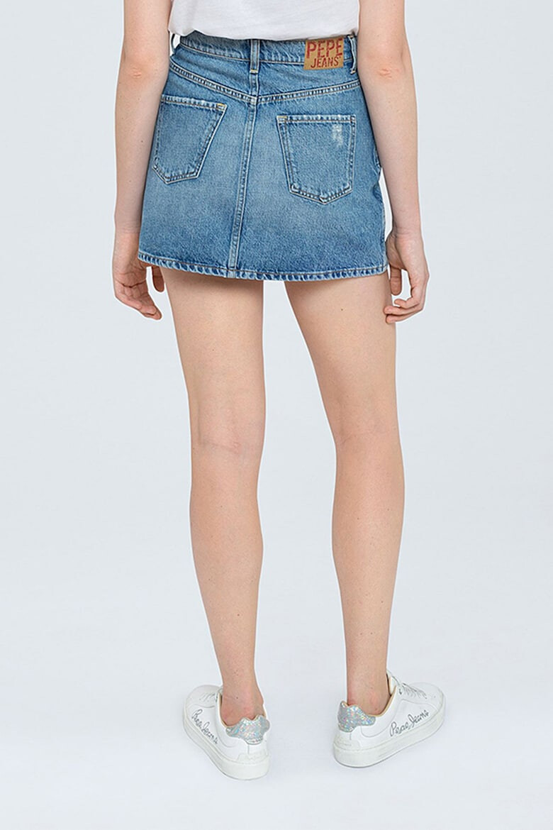 Pepe Jeans London Fusta mini din denim - Pled.ro