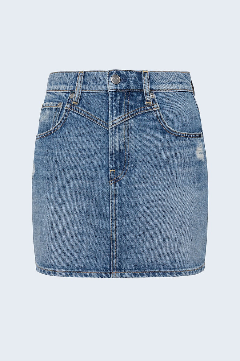 Pepe Jeans London Fusta mini din denim - Pled.ro