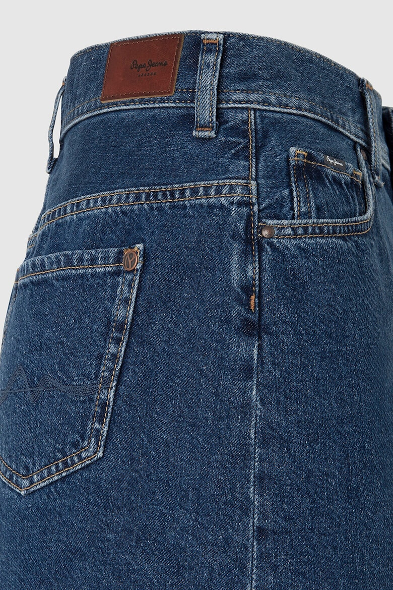 Pepe Jeans London Fusta mini din denim - Pled.ro