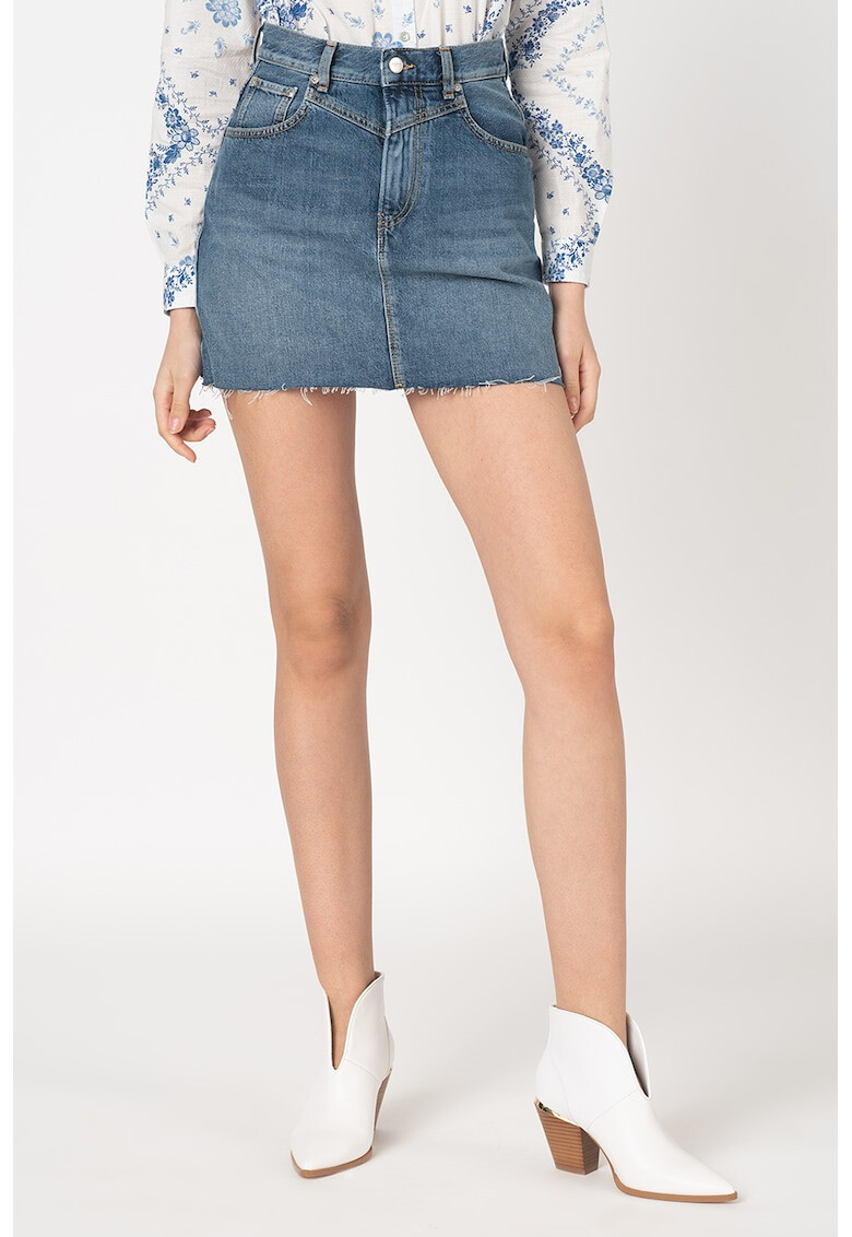 Pepe Jeans London Fusta mini din denim Rachel - Pled.ro