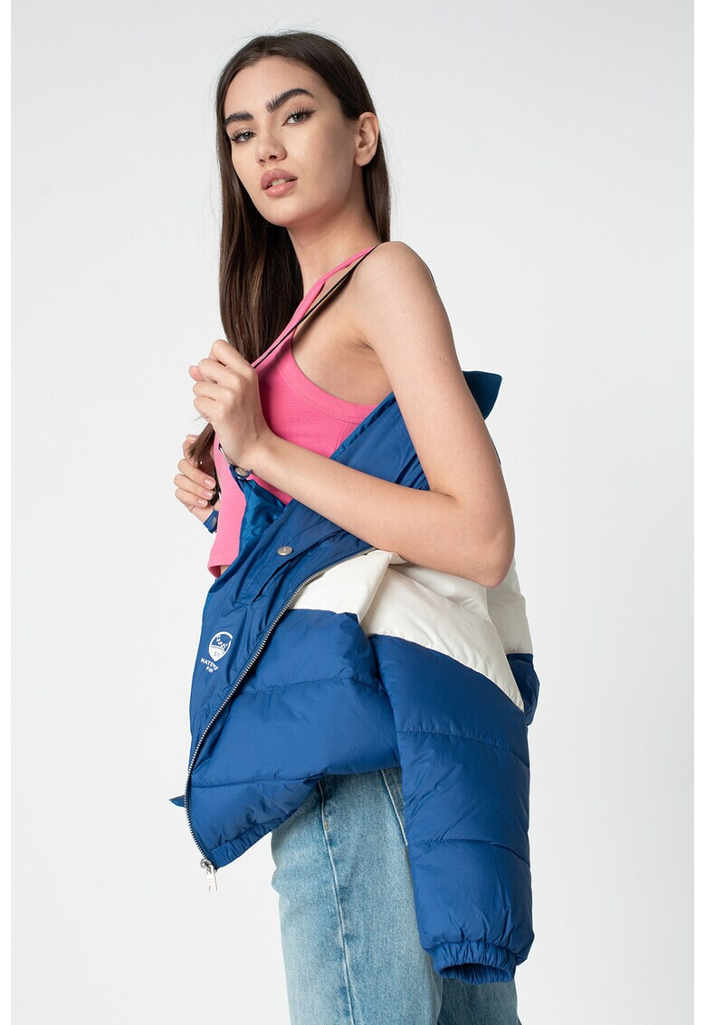 Pepe Jeans London Geaca cu vatelina si model colorblock Kathleen - Pled.ro