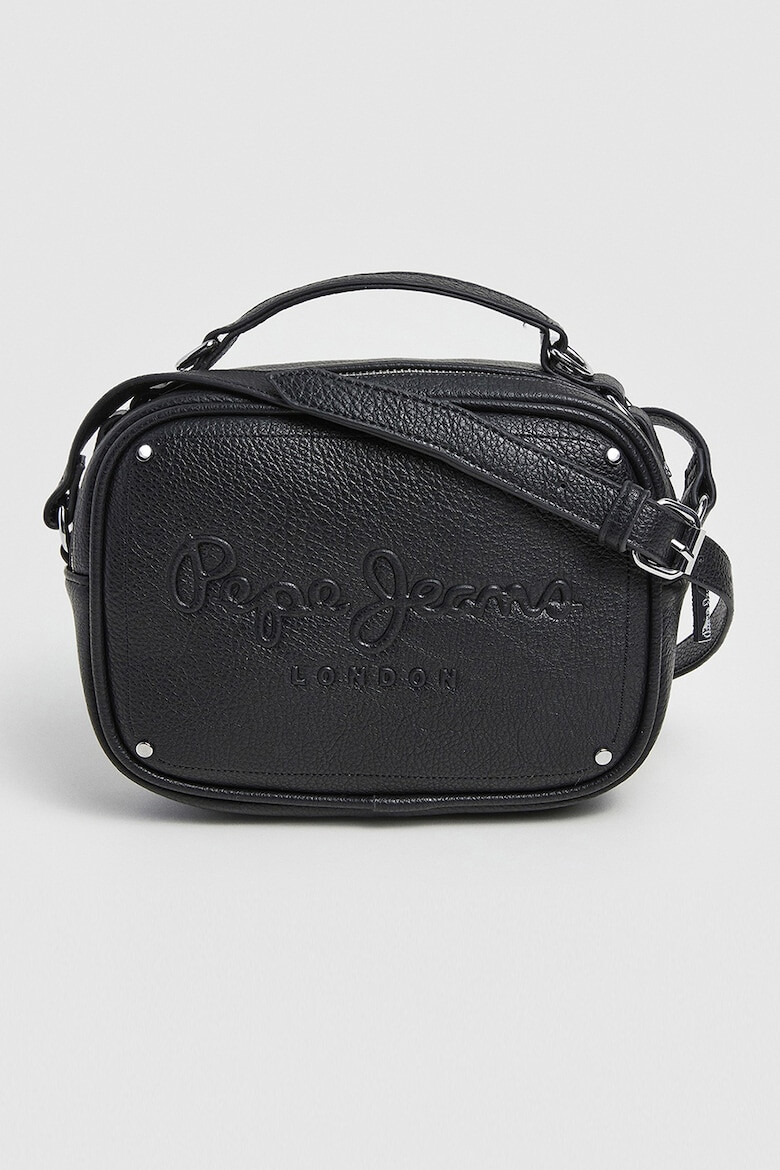 Pepe Jeans London Geanta crossbody de piele ecologica cu logo in relief Bassy Icon - Pled.ro