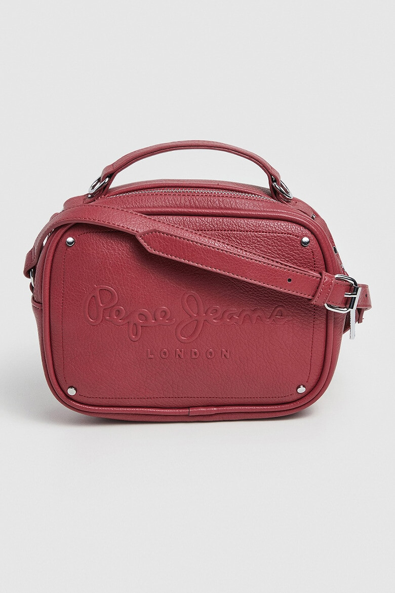 Pepe Jeans London Geanta crossbody de piele ecologica cu logo in relief Bassy Icon - Pled.ro