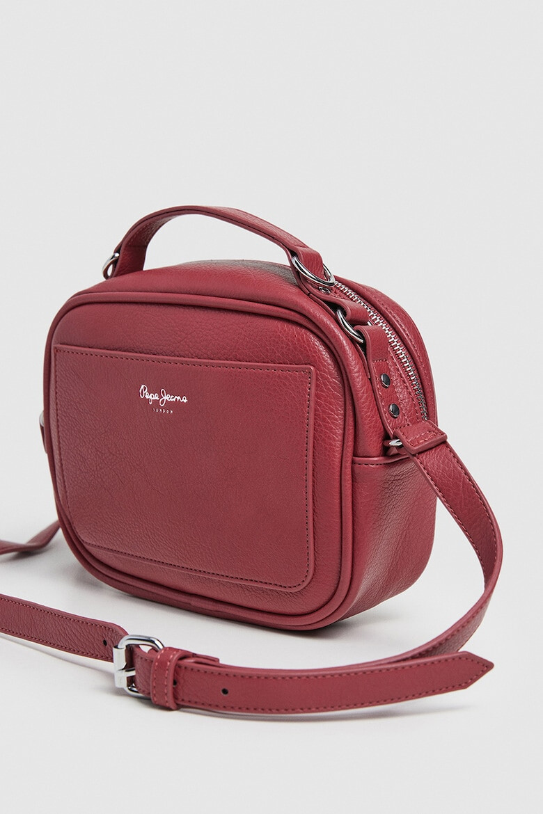 Pepe Jeans London Geanta crossbody de piele ecologica cu logo in relief Bassy Icon - Pled.ro