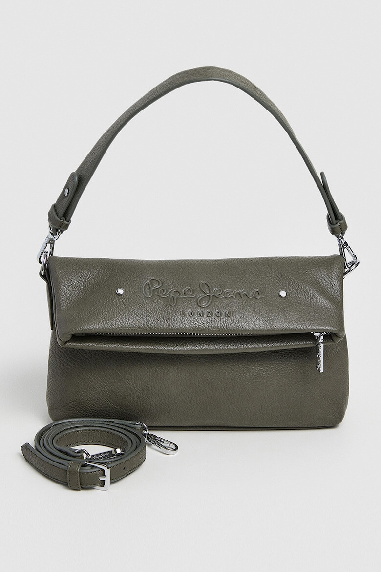 Pepe Jeans London Geanta crossbody de piele ecologica cu logo in relief Joanna - Pled.ro