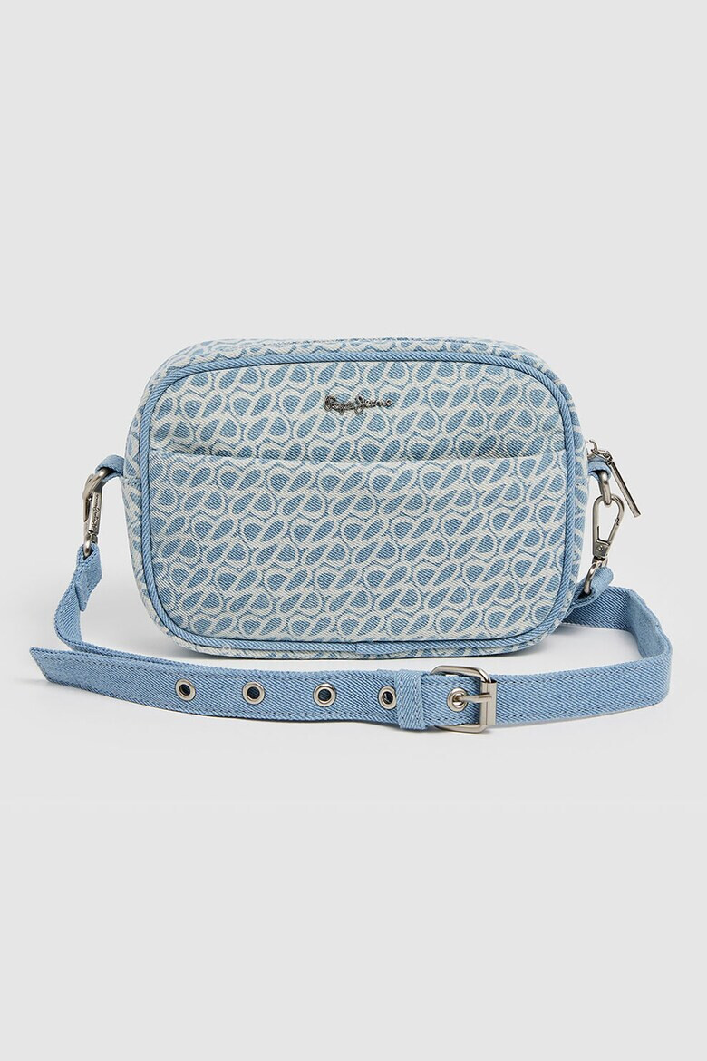 Pepe Jeans London Geanta crossbody din denim cu imprimeu logo Briana - Pled.ro