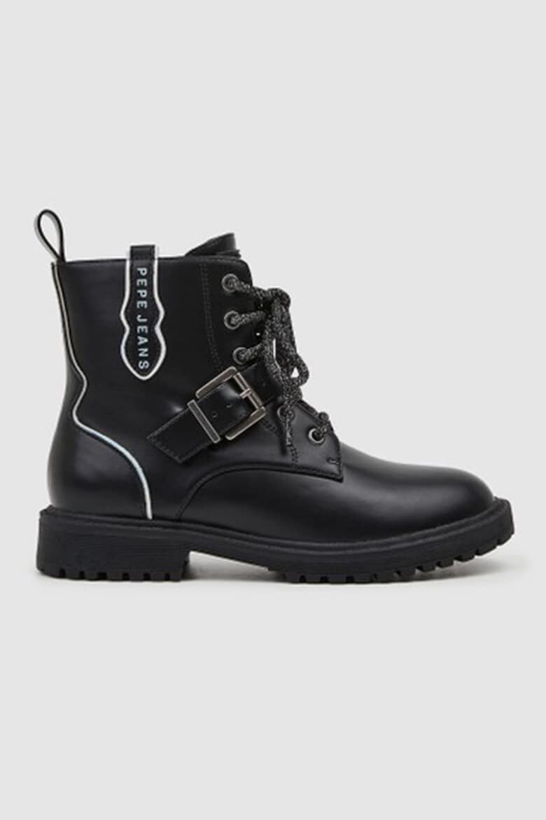 Pepe Jeans London Ghete de piele ecologica cu catarama decorativa - Pled.ro