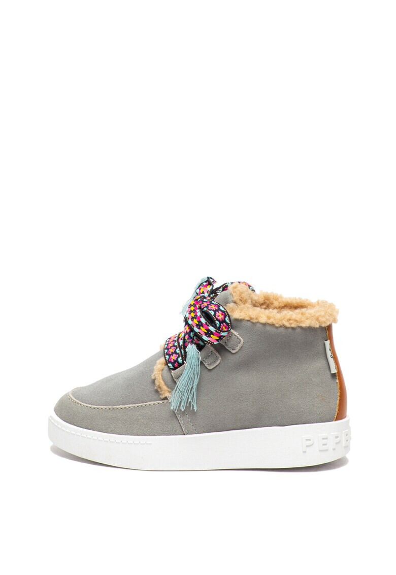 Pepe Jeans London Ghete de piele nabuc Brixton - Pled.ro