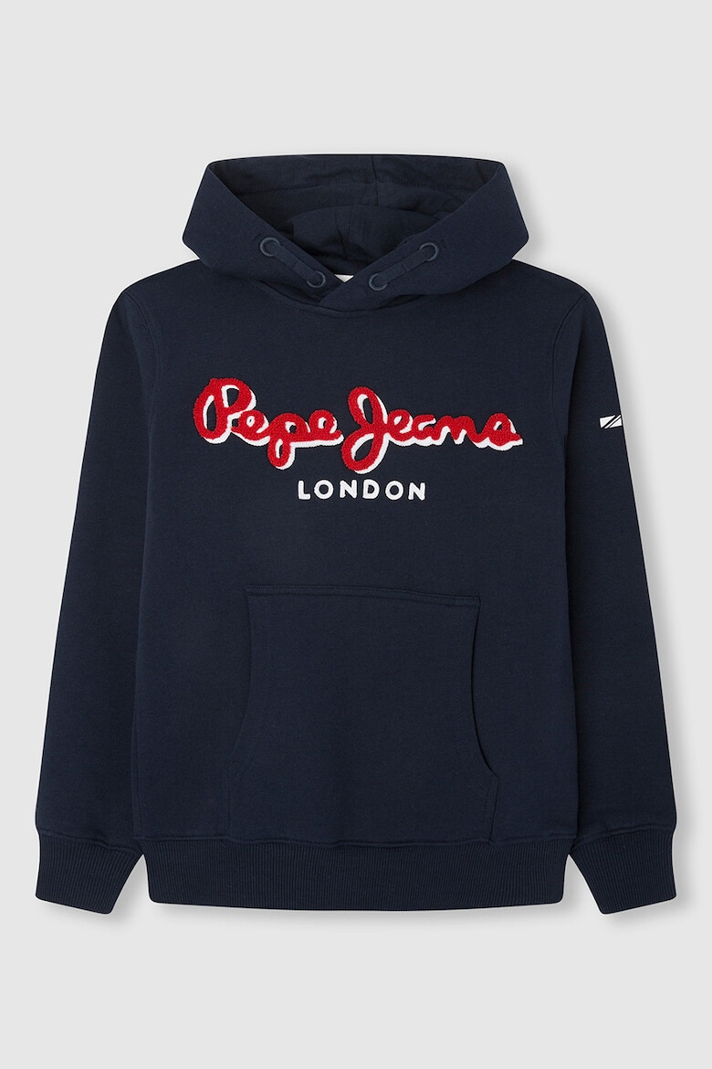 Pepe Jeans London Hanorac cu imprimeu logo si buzunar kangaroo - Pled.ro