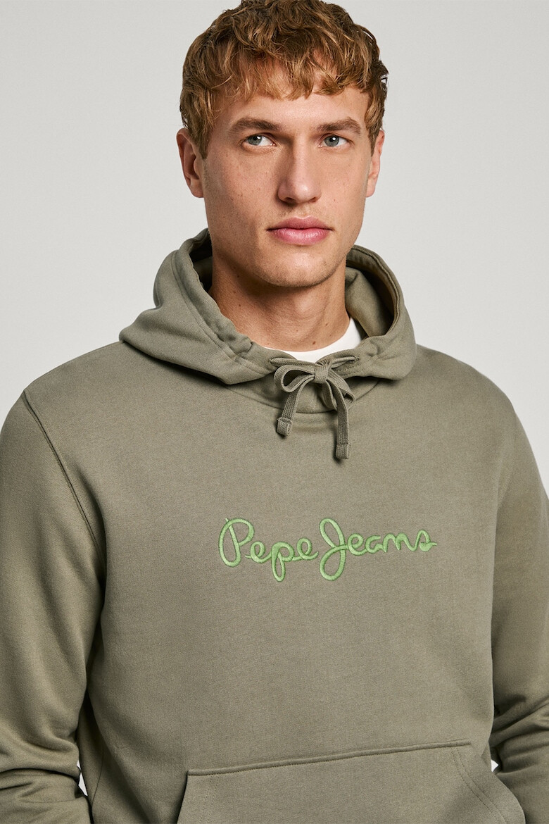 Pepe Jeans London Hanorac cu snur de ajustare si broderie logo - Pled.ro