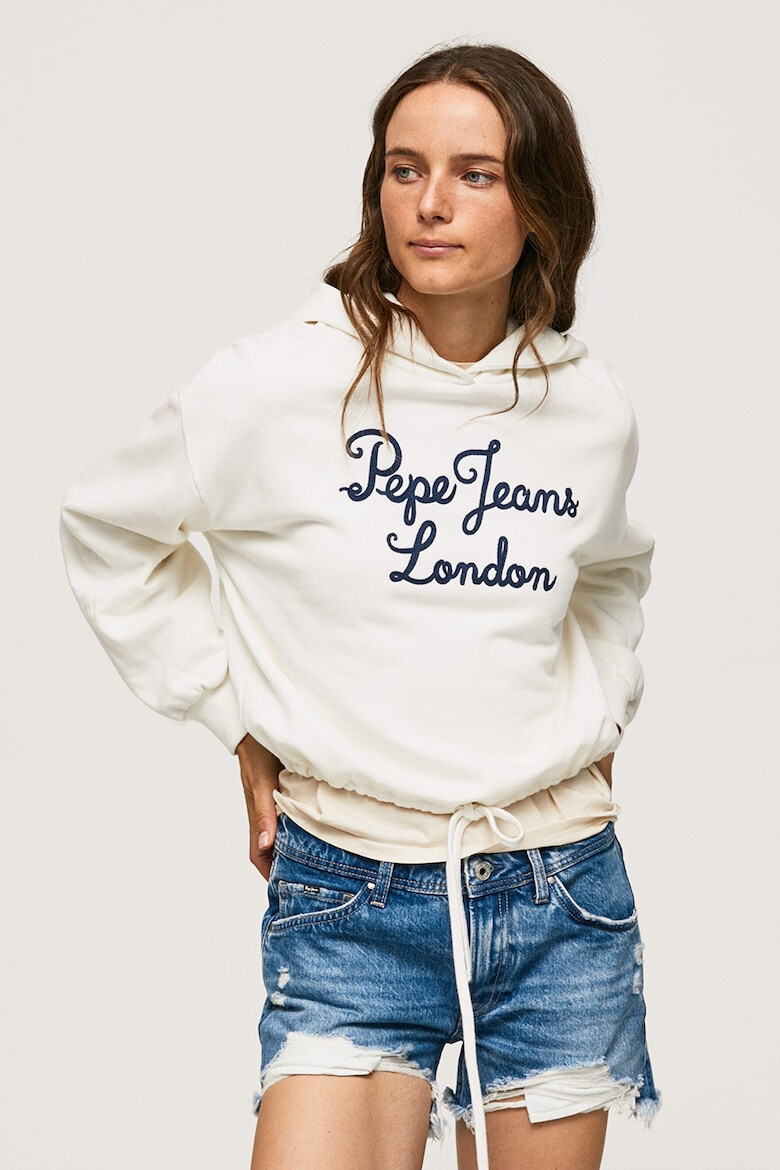 Pepe Jeans London Hanorac de bumbac cu logo supradimensionat - Pled.ro