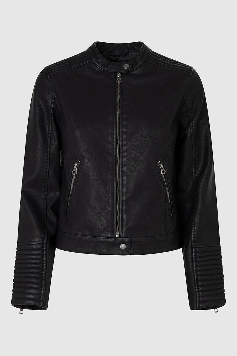 Pepe Jeans London Jacheta biker cu buzunare oblice Nicole - Pled.ro