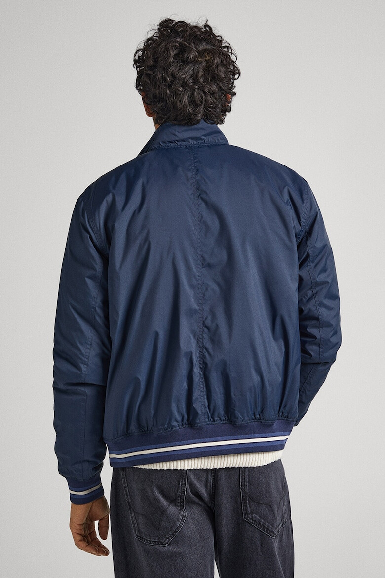 Pepe Jeans London Jacheta bomber cu detalii cu model in dungi - Pled.ro