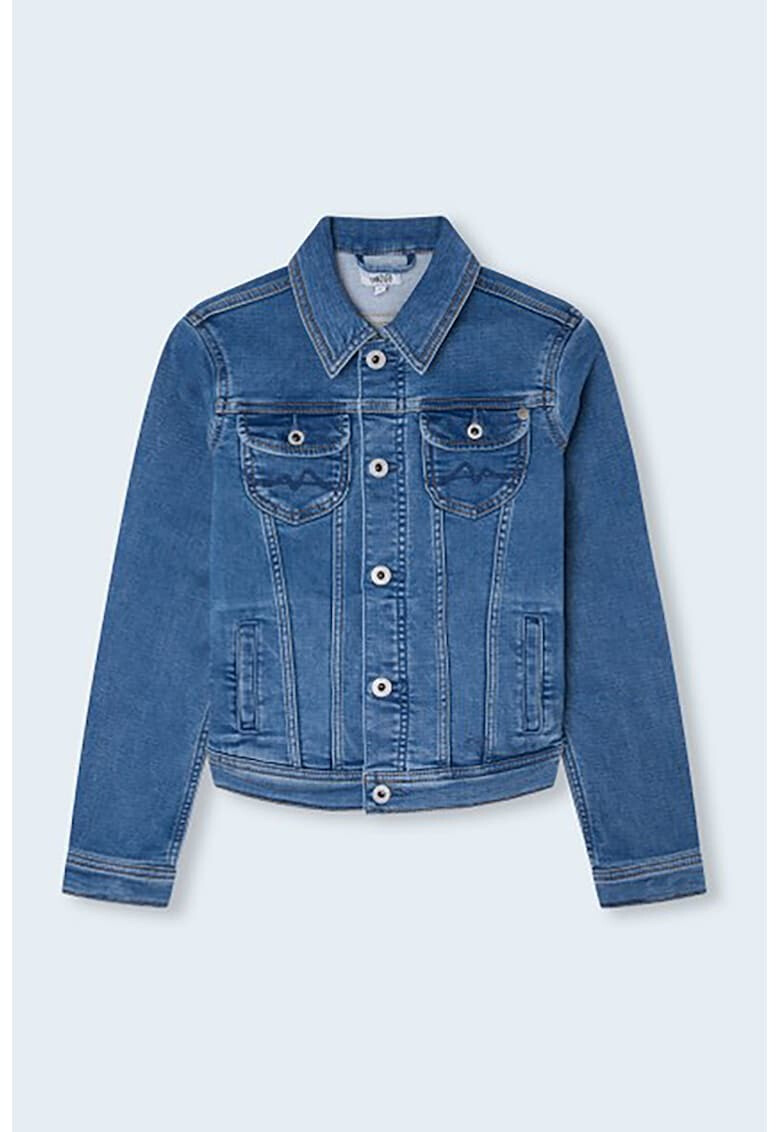 Pepe Jeans London Jacheta de denim cu buzunare cu clapa - Pled.ro