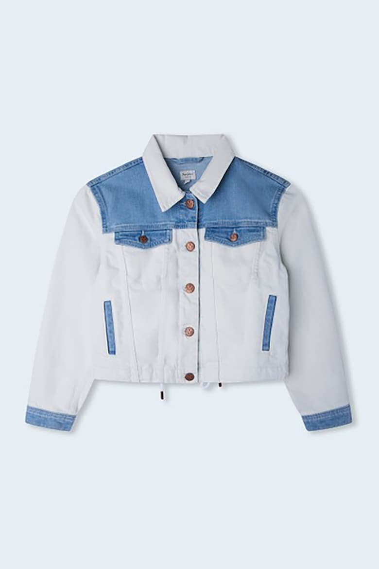 Pepe Jeans London Jacheta de denim in doua nuante - Pled.ro