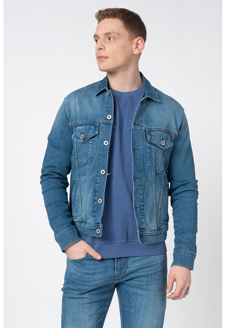 Pepe Jeans London Jacheta din denim Pinner - Pled.ro