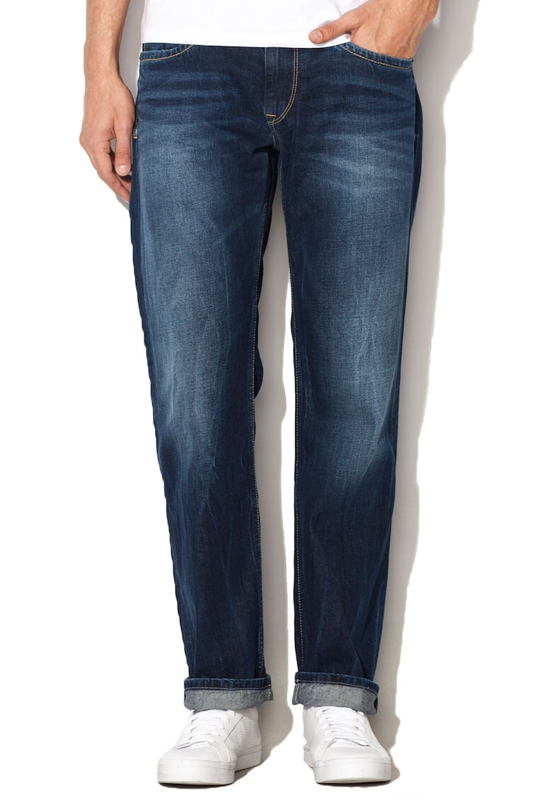 Pepe Jeans London Jeansi cu croiala dreapta si fermoar Kingston - Pled.ro