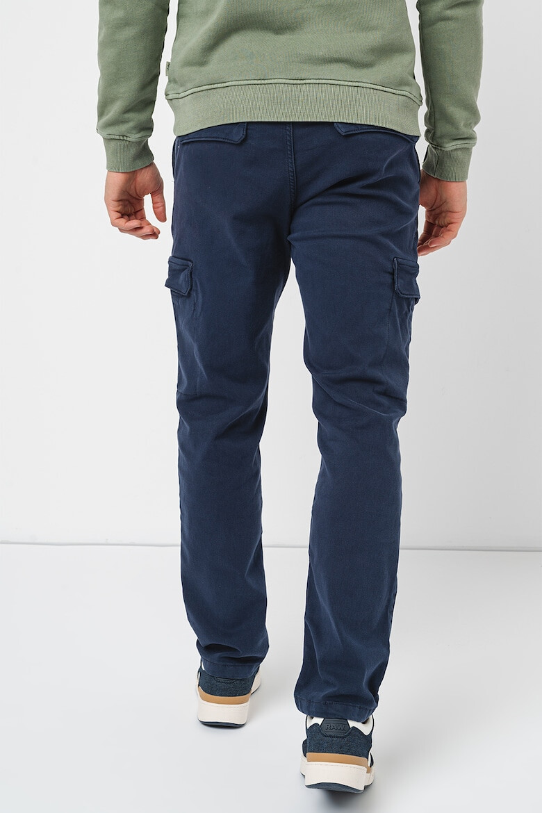 Pepe Jeans London Pantaloni cargo cu talie medie si snur - Pled.ro