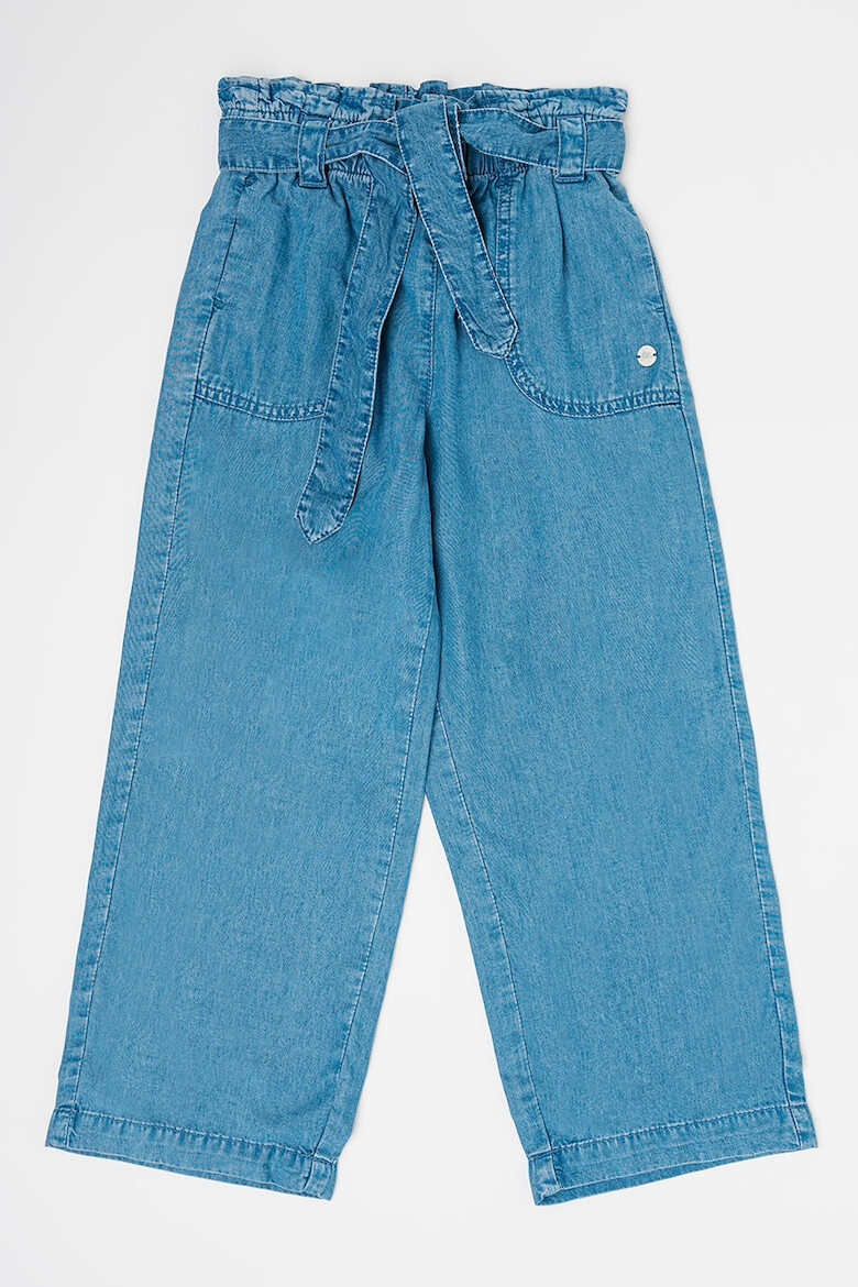 Pepe Jeans London Pantaloni chambray cu croiala ampla Rosalia - Pled.ro