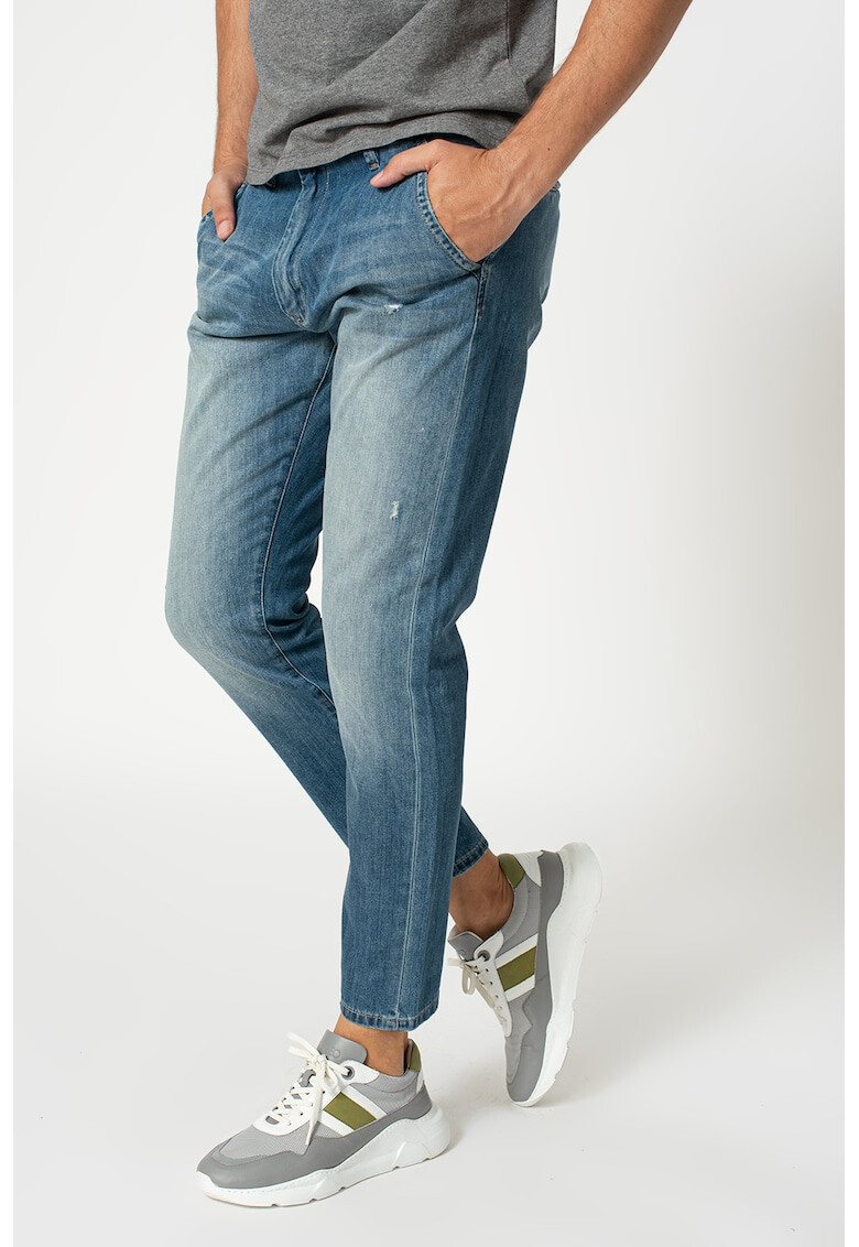 Pepe Jeans London Pantaloni chino crop de denim Callen - Pled.ro