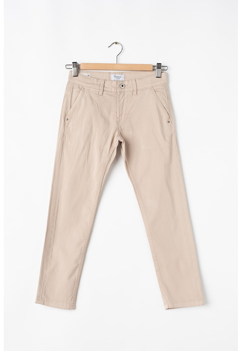 Pepe Jeans London Pantaloni chino cu croiala conica Greenwich - Pled.ro