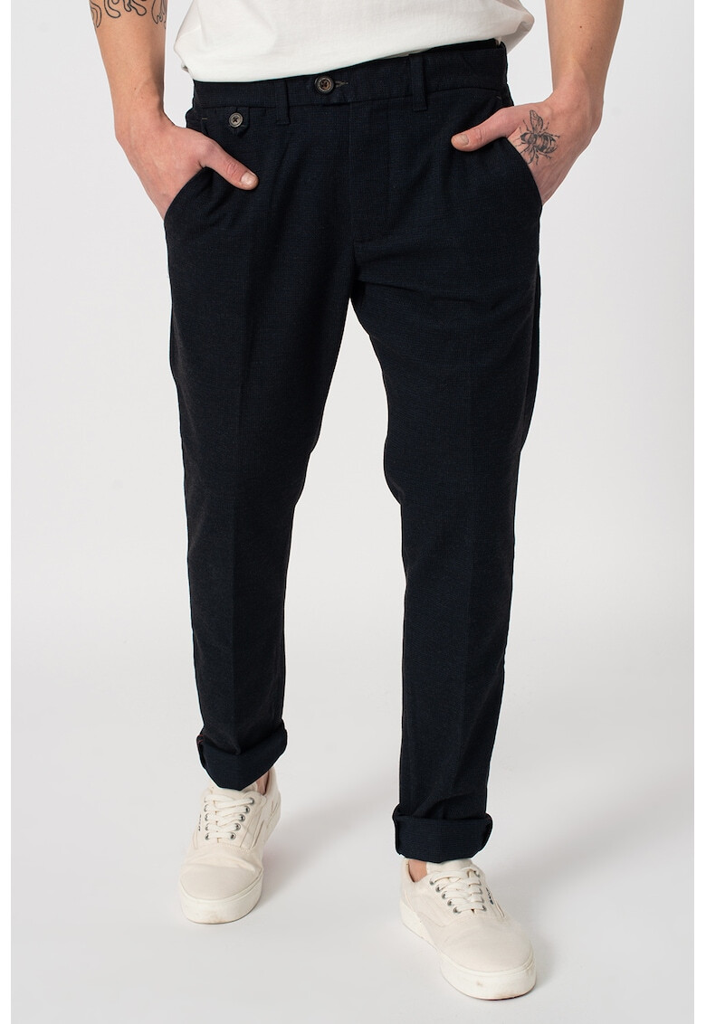 Pepe Jeans London Pantaloni chino cu gaici pentru curea - Pled.ro