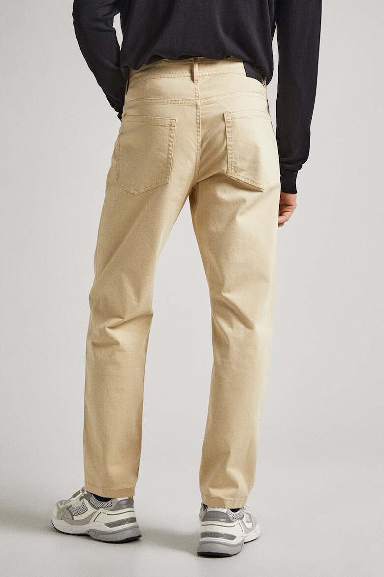 Pepe Jeans London Pantaloni chino din amestec de bumbac - Pled.ro