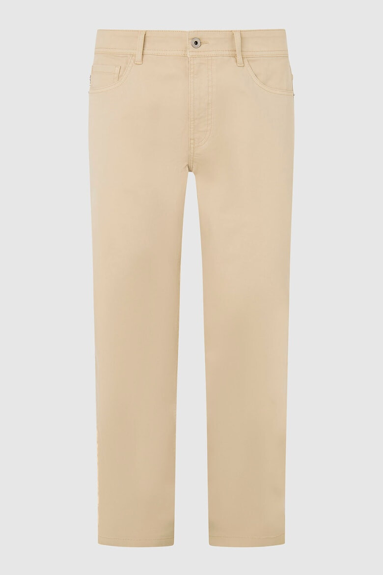 Pepe Jeans London Pantaloni chino din amestec de bumbac - Pled.ro